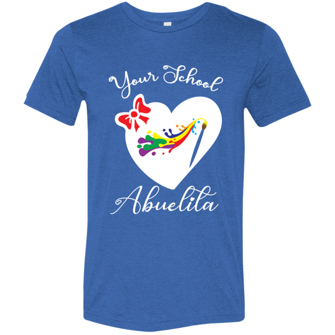 Personalized Artistic Heart and Bow SS Brío (Unisex)
