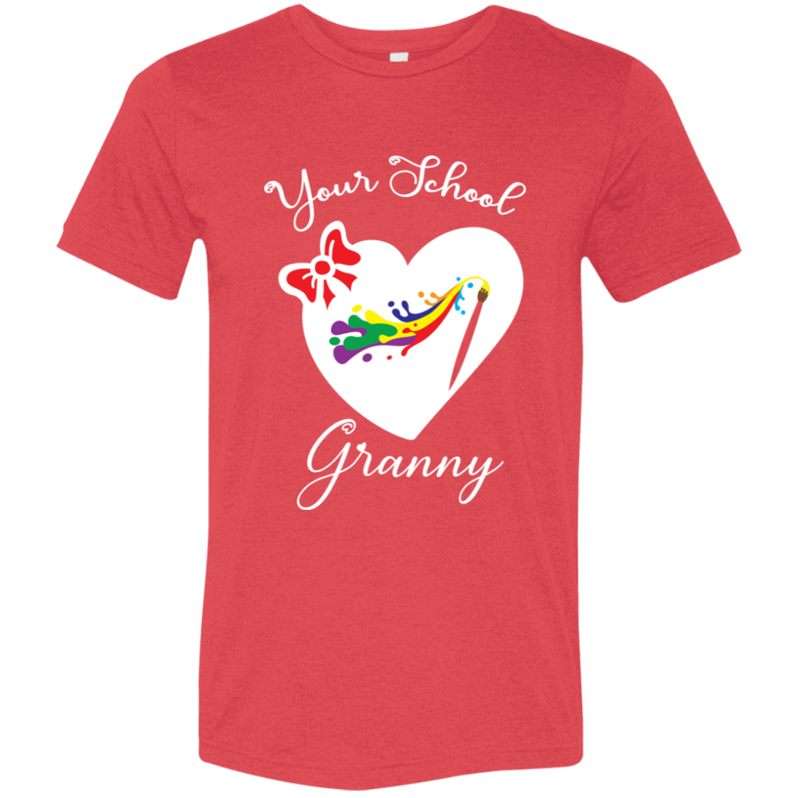 Personalized Artistic Heart and Bow SS Brío (Unisex)