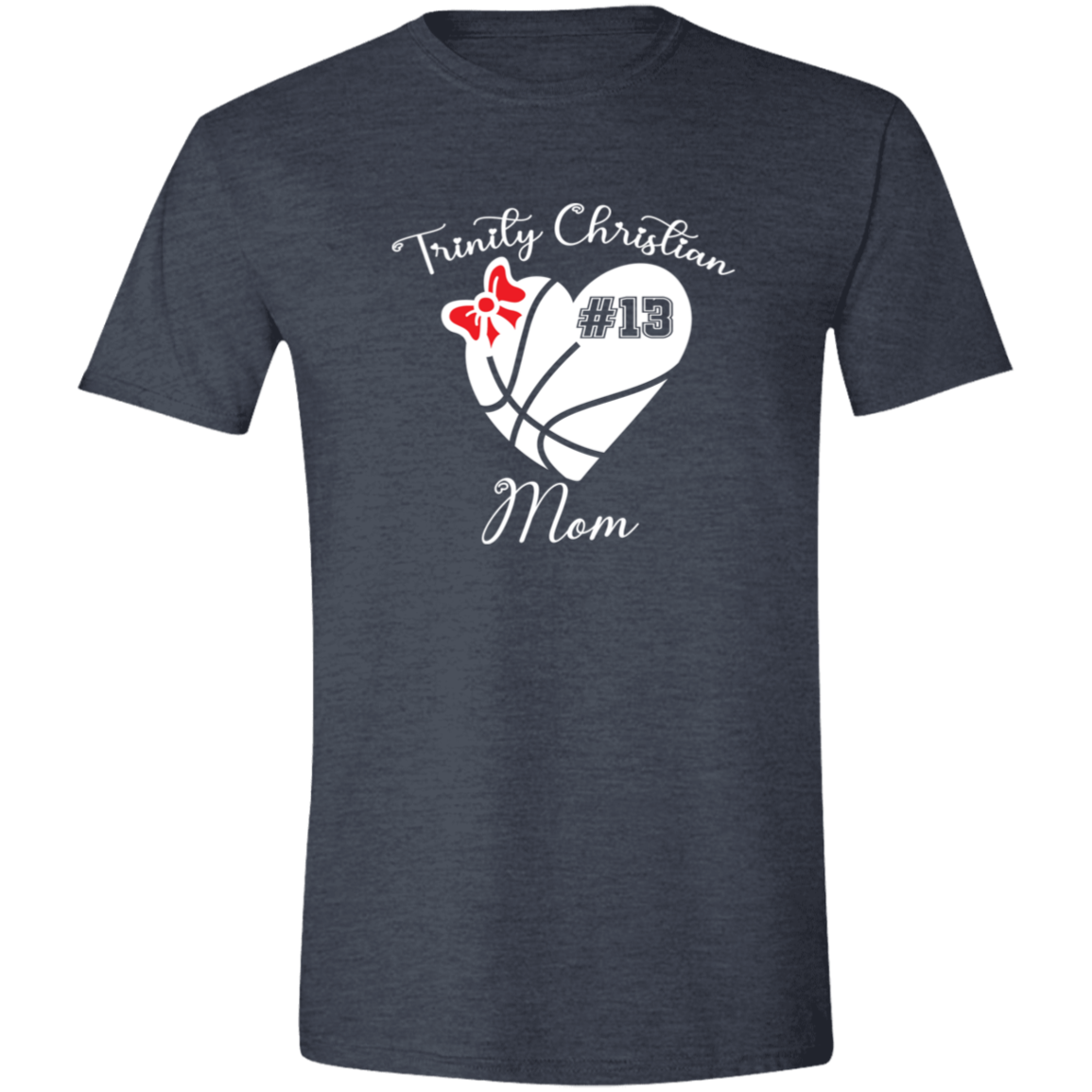 Heart and Bow (Family) Brío SS Basketball Shirt (Unisex)-Personalized