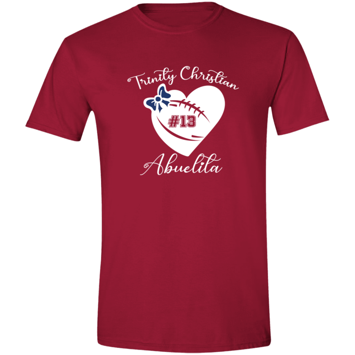 Heart and Bow (Family) Brío SS Football Shirt (Unisex)-Personalized