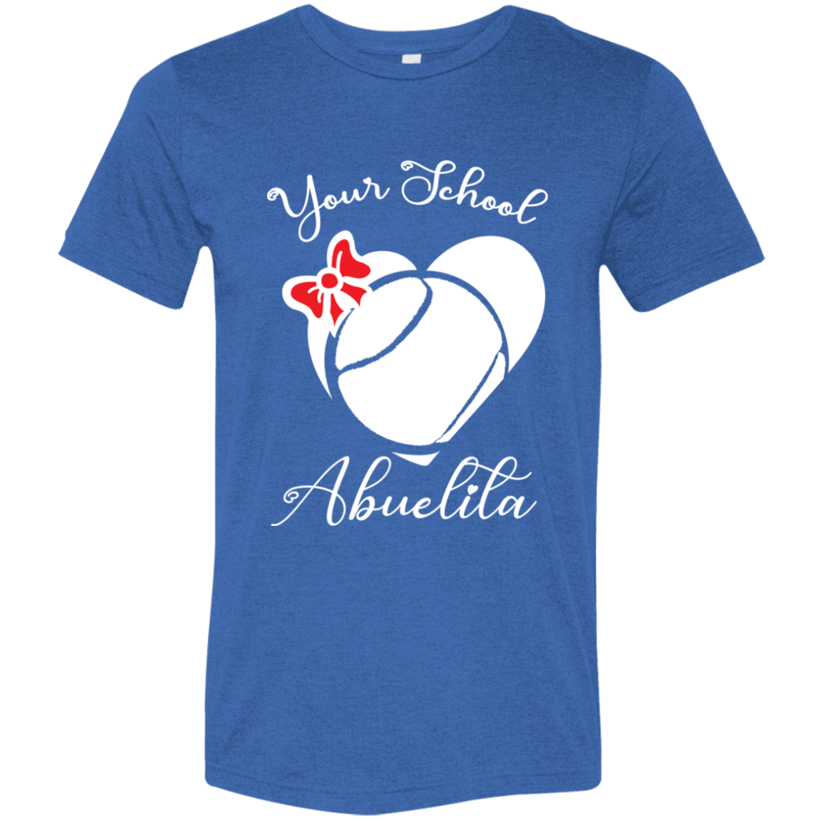 Personalized Tennis Heart and Bow SS Brío (Unisex)