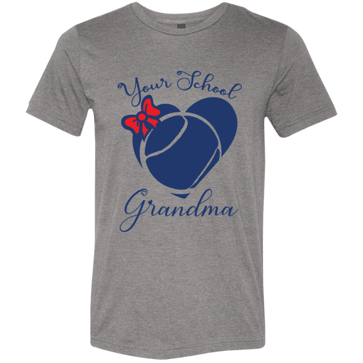 Personalized Tennis Heart and Bow SS Brío (Unisex)
