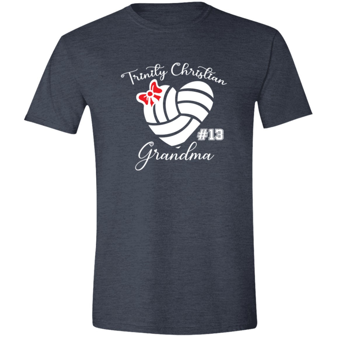Heart and Bow (Family) Brío SS Volleyball Shirt (Unisex)-Personalized