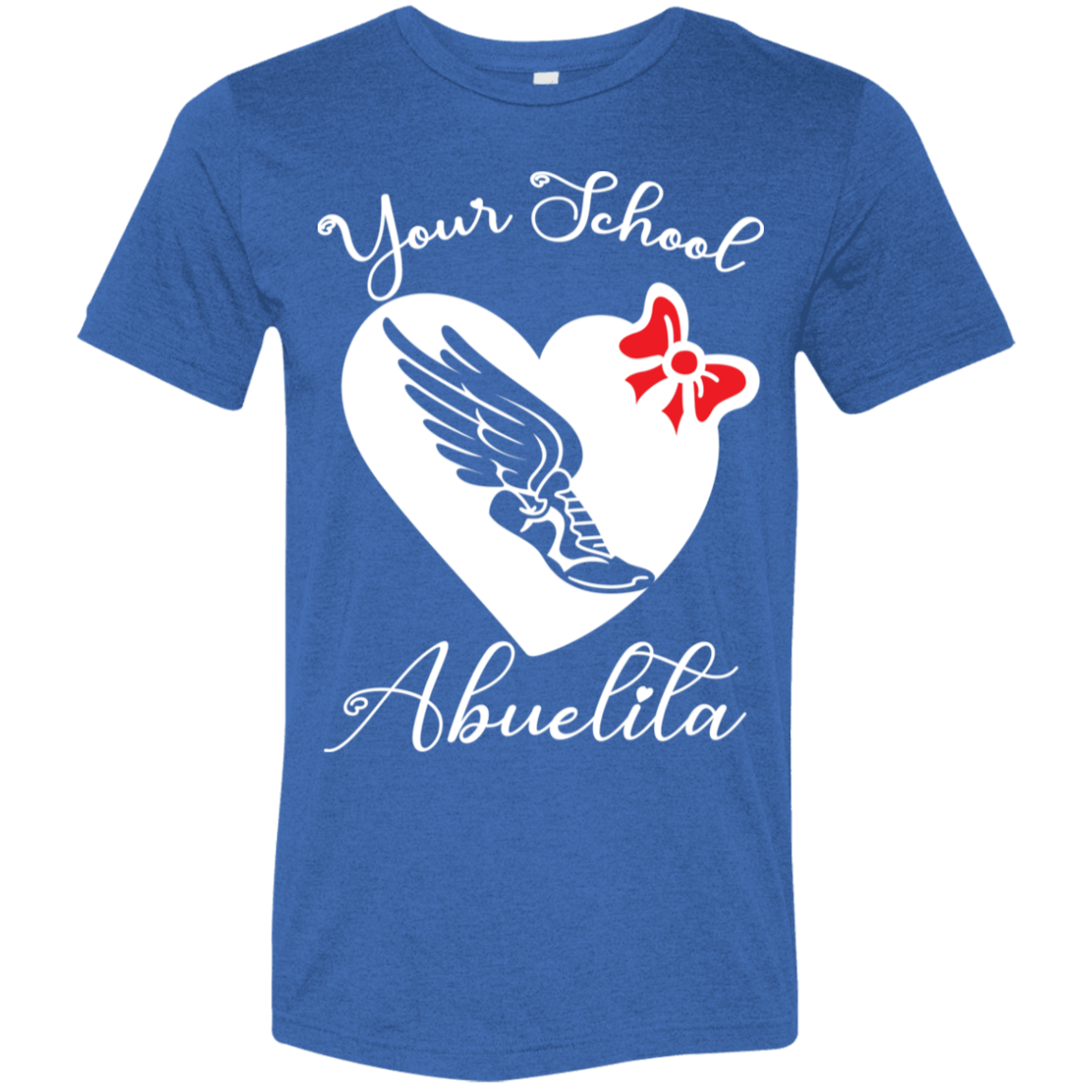 Personalized Cross Country-Track Heart and Bow SS Brío (Unisex)