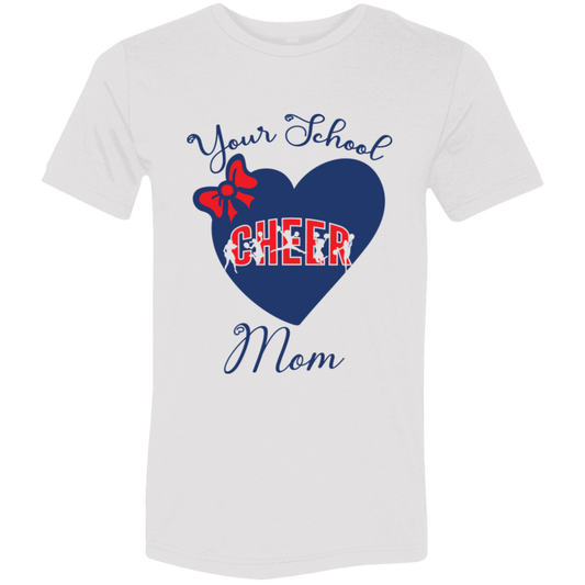 Personalized Cheer Heart and Bow SS Brío (Unisex)