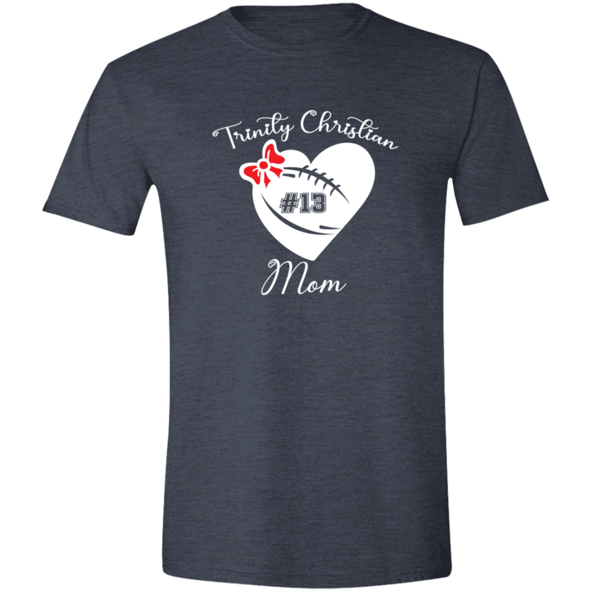 Heart and Bow (Family) Brío SS Football Shirt (Unisex)-Personalized