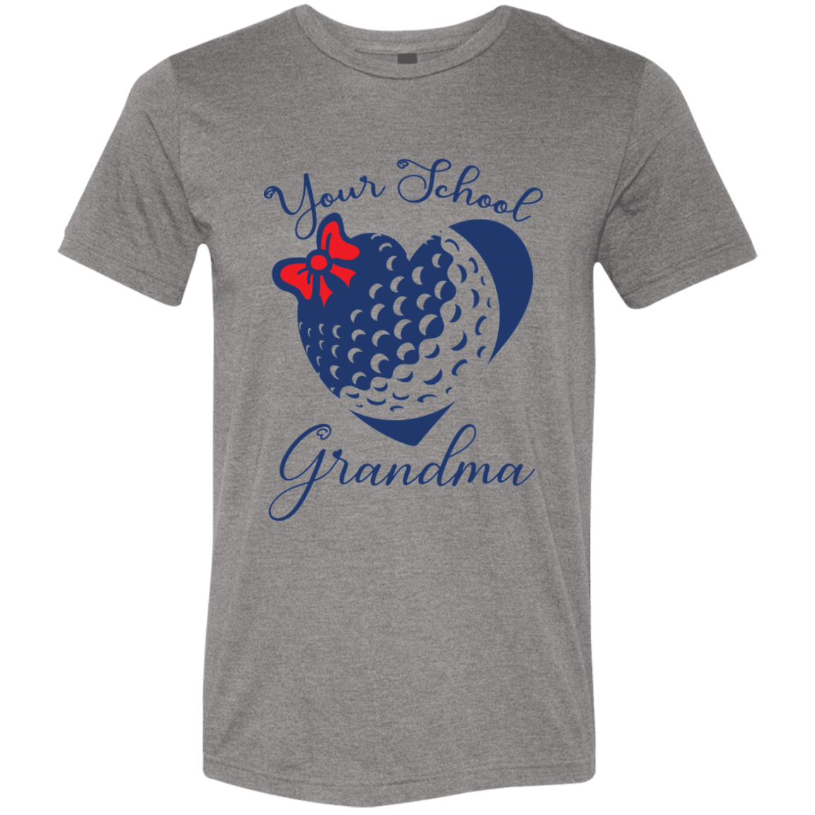 Personalized Golf Heart and Bow SS Brío (Unisex)