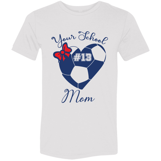 Personalized Soccer Heart and Bow SS Brío (Unisex)