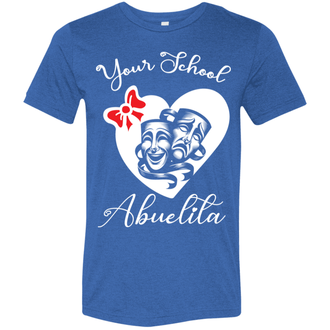 Personalized Theater Heart and Bow SS Brío (Unisex)