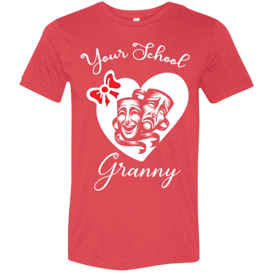Personalized Theater Heart and Bow SS Brío (Unisex)