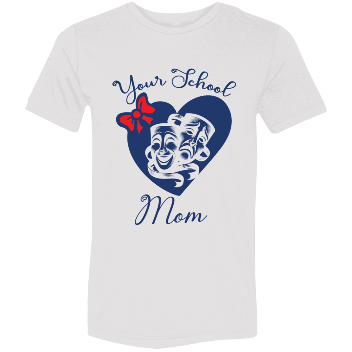 Personalized Theater Heart and Bow SS Brío (Unisex)