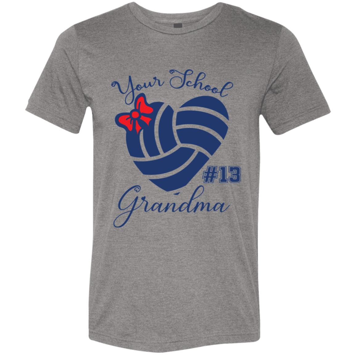 Personalized Volleyball Heart and Bow SS Brío (Unisex)