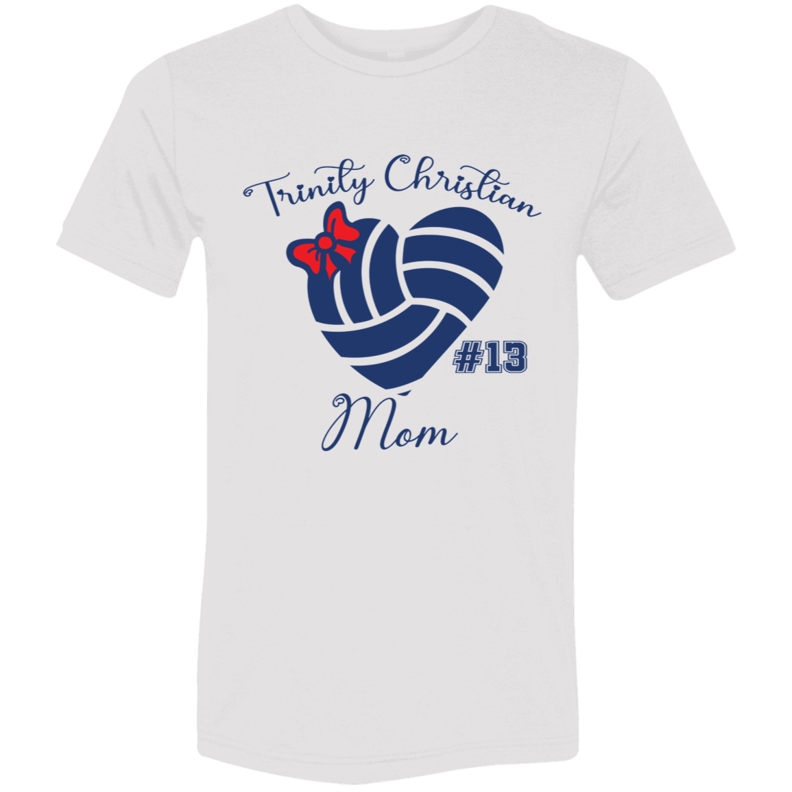 Personalized Volleyball Heart and Bow SS Brío (Unisex)